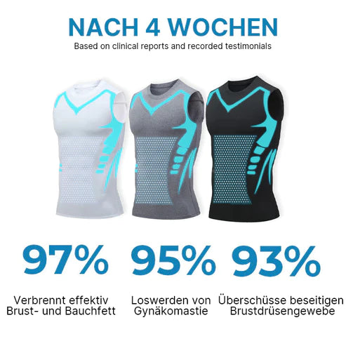 🔥2024 Neue Shapewear-Weste, bequemer und atmungsaktiver Eisseidenstoff, schafft einen perfekten Körper für Männer