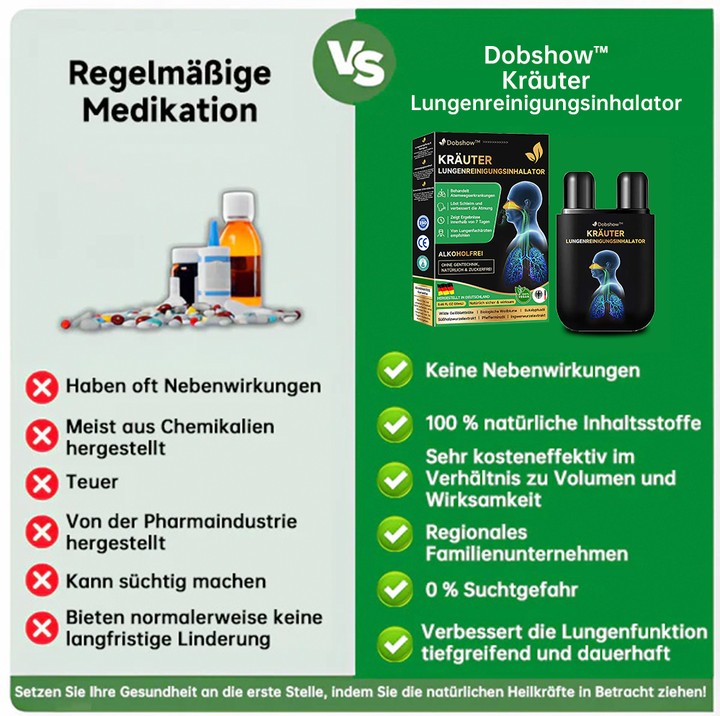 🐵✅Offizieller Shop|🔥Dobshow™  Kräuter-Lungenreinigungsinhalator 👨‍⚕️BfArM-certification(💝 LETZTER TAG 50% RABATT 💝)