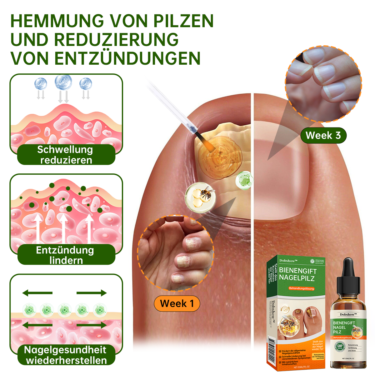 Dobshow™ Bienengift Nagelpilz-Behandlung Liquid🛡️