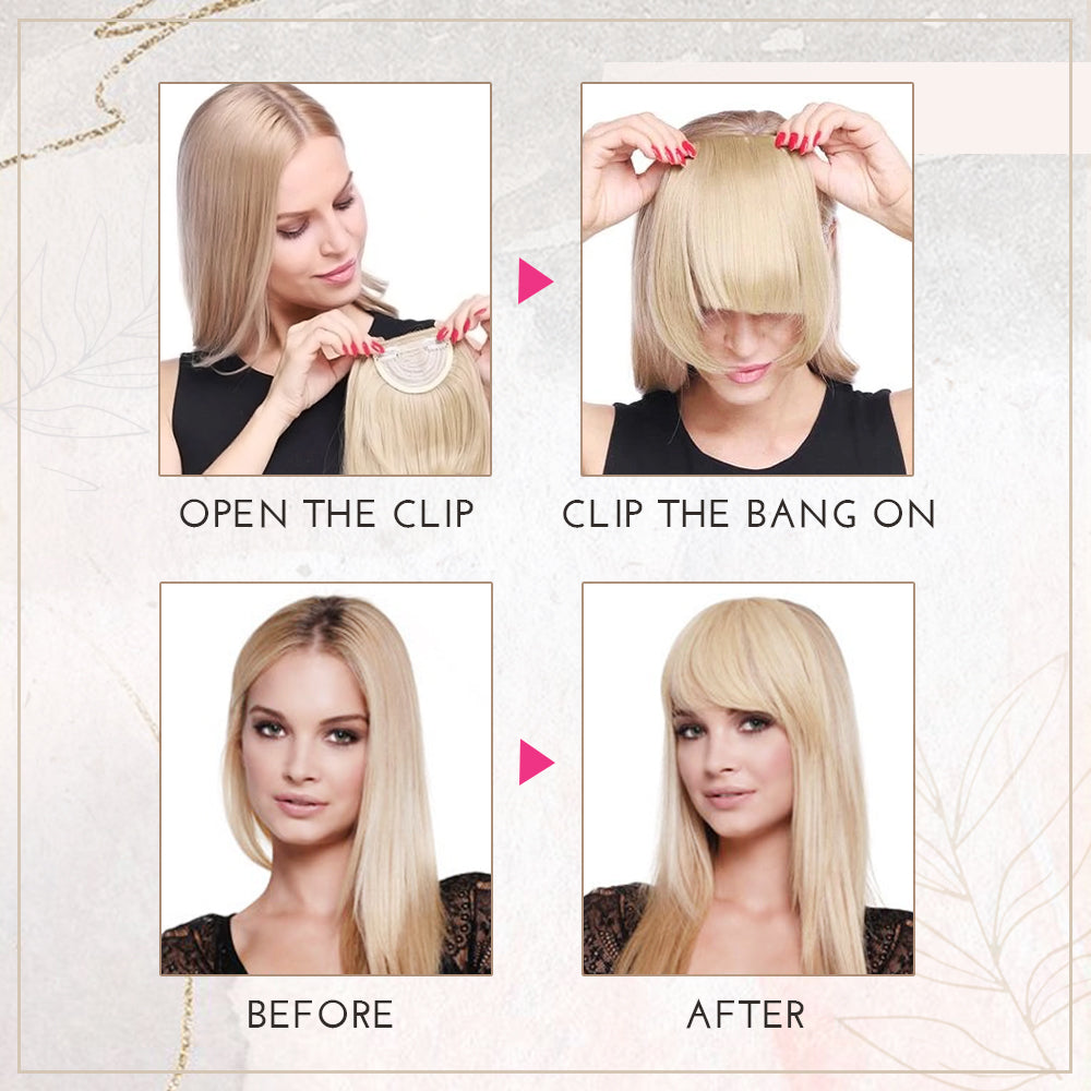 3D Clip-In Bangs Hair Extensions